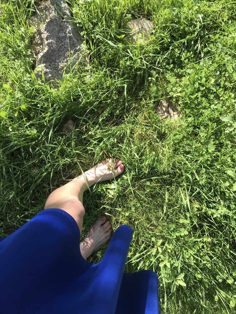 Blue dress and nature #106873631