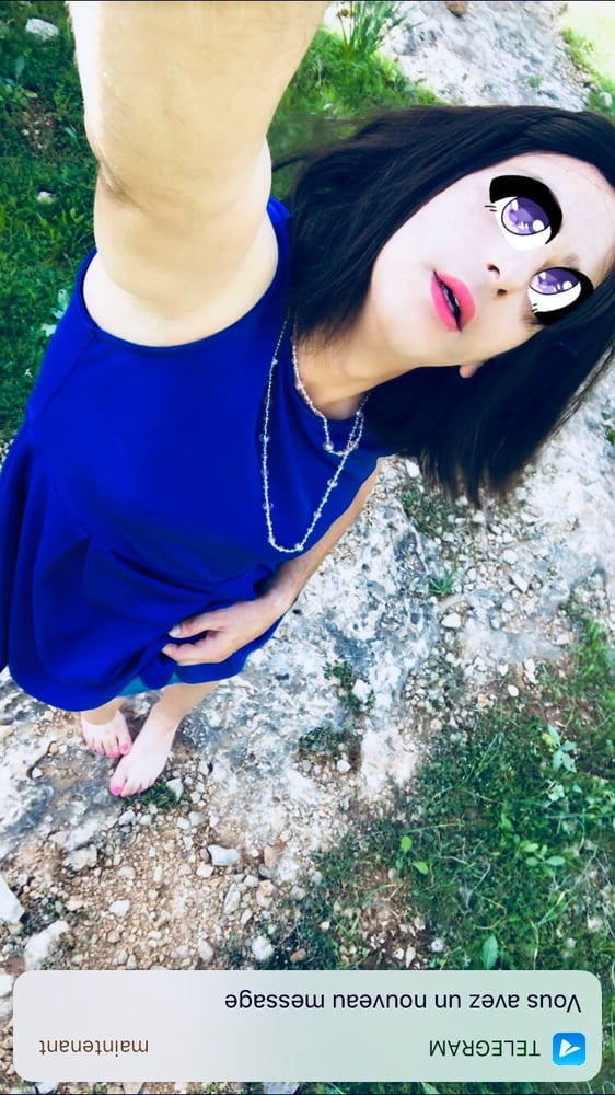 Blue dress and nature #106873641