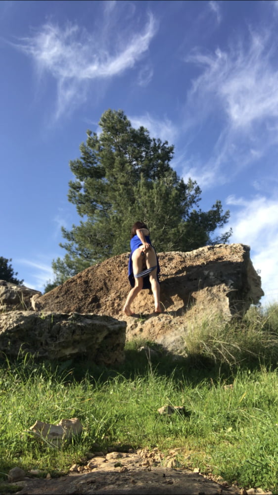 Blue dress and nature #106873642