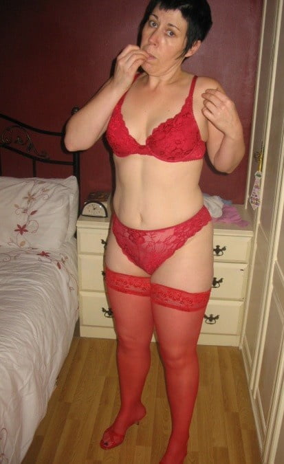 matures in red lingerie 2 #104923732