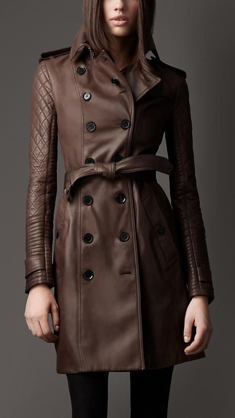 Manteau en cuir brun 3 - par redbull18
 #102124512