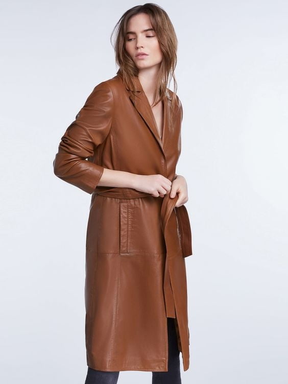Manteau en cuir brun 3 - par redbull18
 #102124539