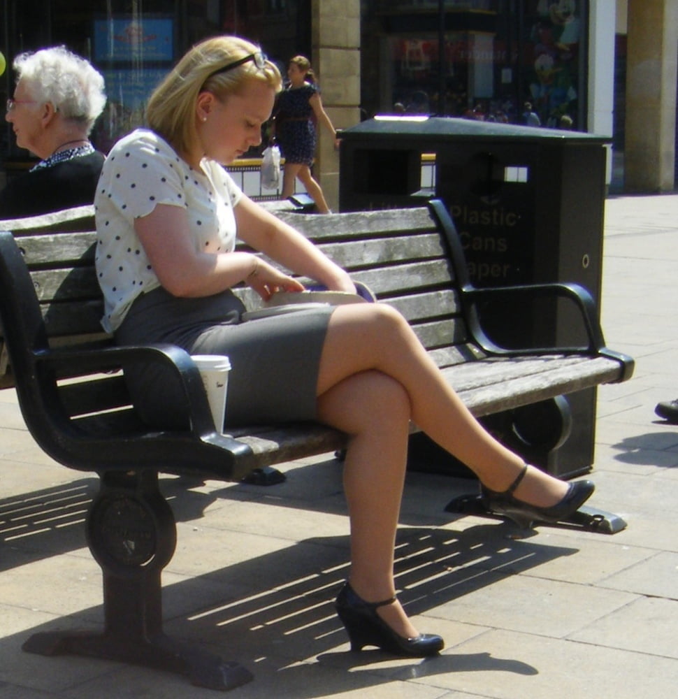 girls on benches so sexy #95767307