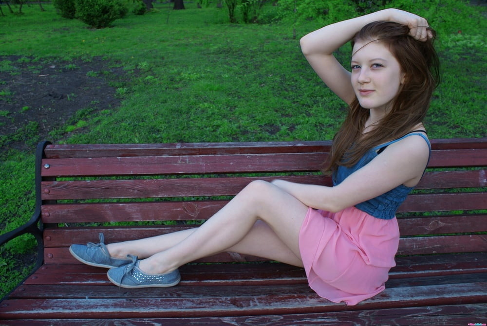 girls on benches so sexy #95767391