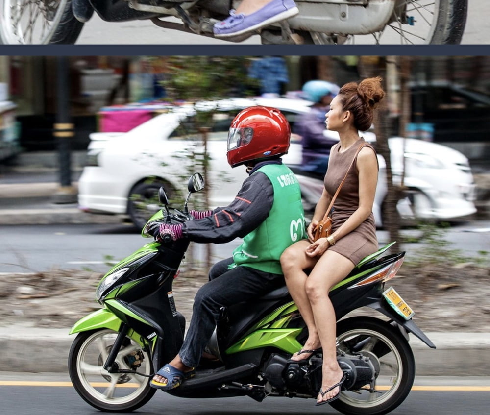 Chicas tailandesas en bicicleta
 #102948353