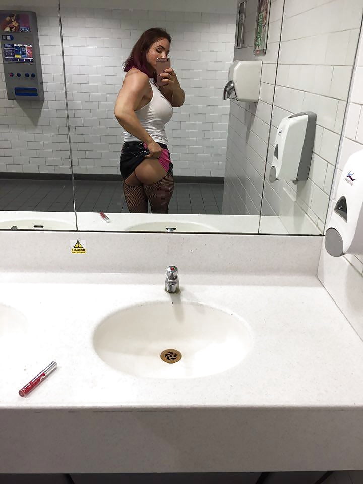Tabbyanne tits, pussy in PUBLIC cinema toilets #107329871
