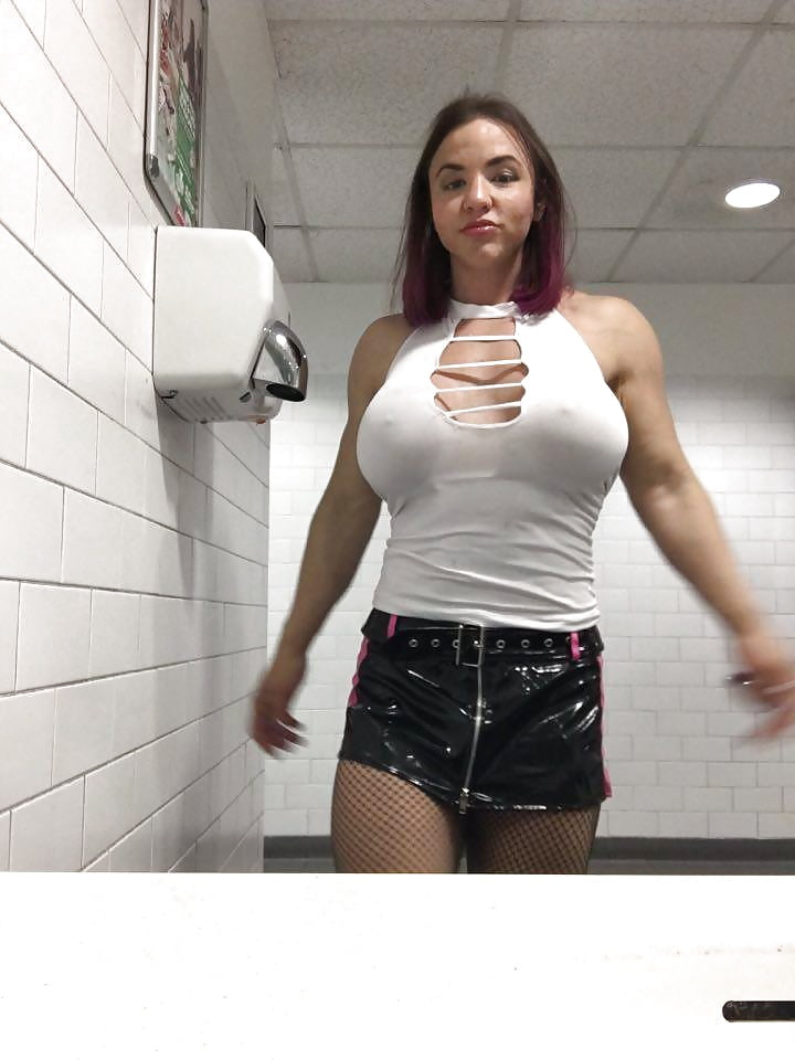 Tabbyanne tits, pussy in PUBLIC cinema toilets #107329894