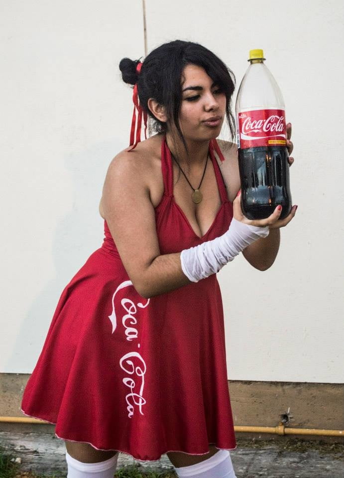 Cocacola Girl Drink 01 #106861052