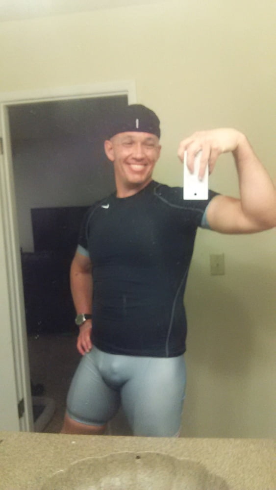 WHAT I WEAR TO MY COED CYCLING GROUP....BULGING SPANDEX! #106969013