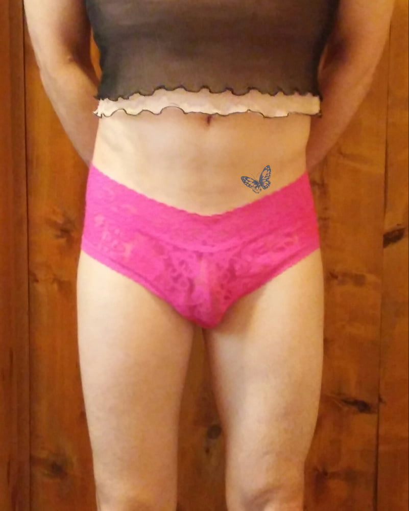 Crossdressing in my New Pink Panties #103077260