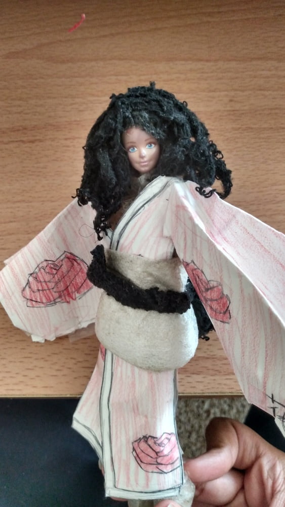 Sakura, in a kimono (Mini Barbie doll) #98796699