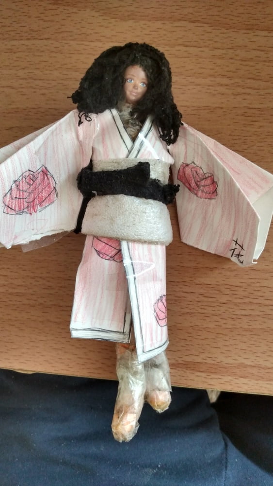 Sakura, in a kimono (Mini Barbie doll) #98796702