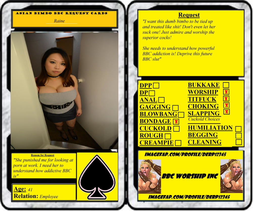 Asian Bimbo Card Captions #87563905