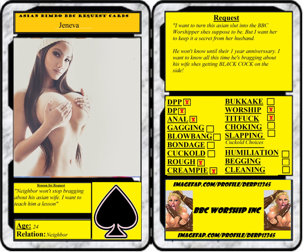 Asian Bimbo Card Captions #87563908