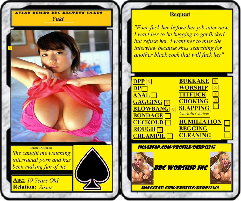 Asian Bimbo Card Captions #87563920