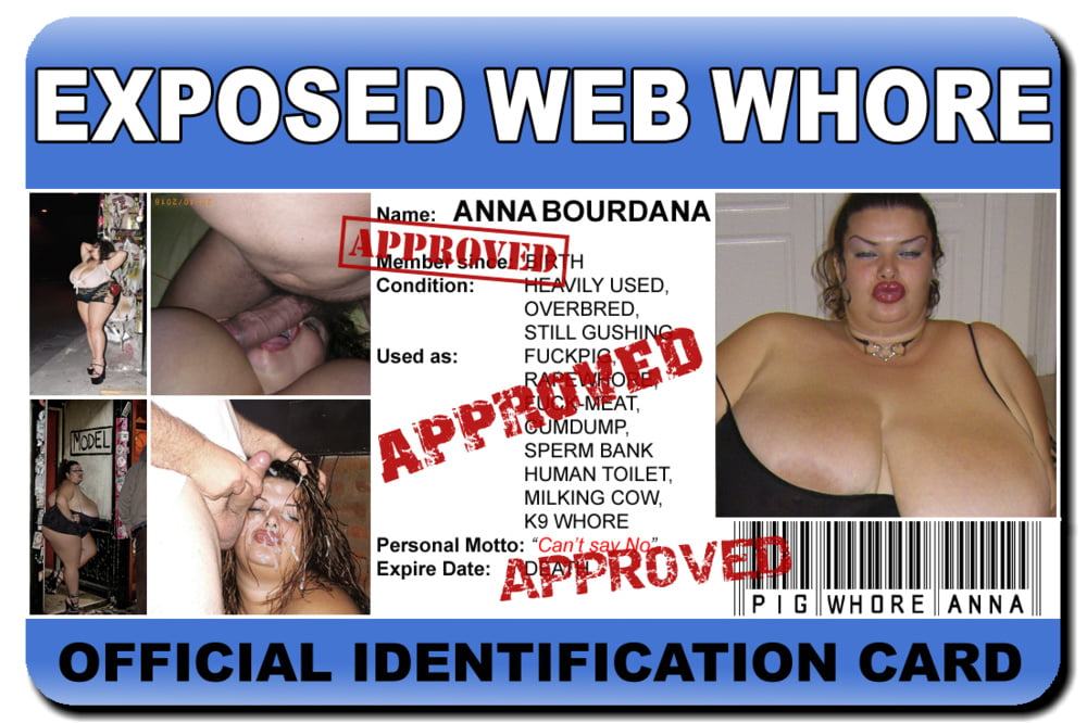 slut id card notepad whores and fuckpigs #81471434