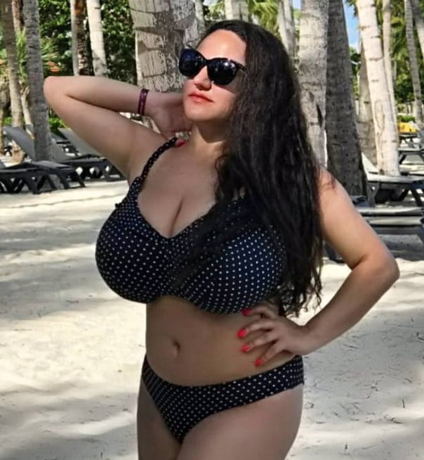 Big tits on the beach #104356181