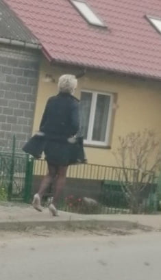 Old bitch comes back from church #97895071