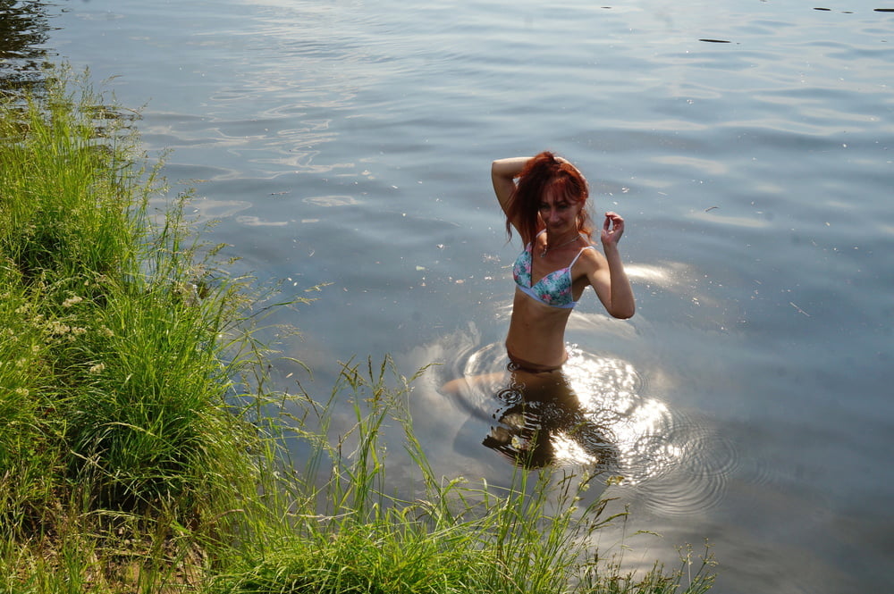 In the pond, in the glare #107008139