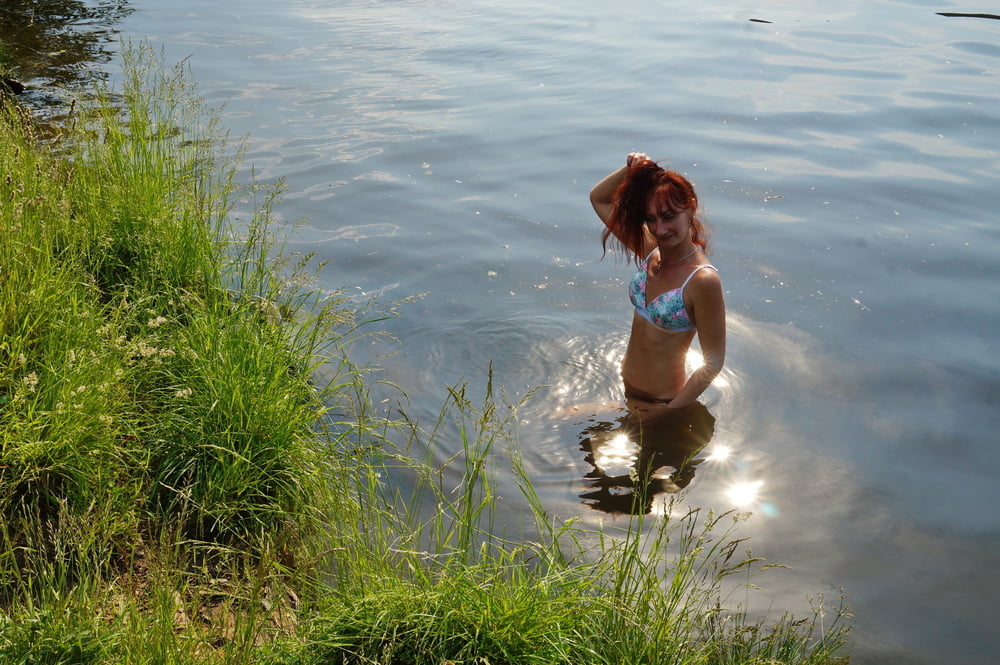 In the pond, in the glare #107008142