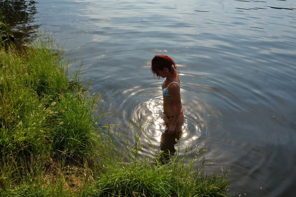 In the pond, in the glare #107008176