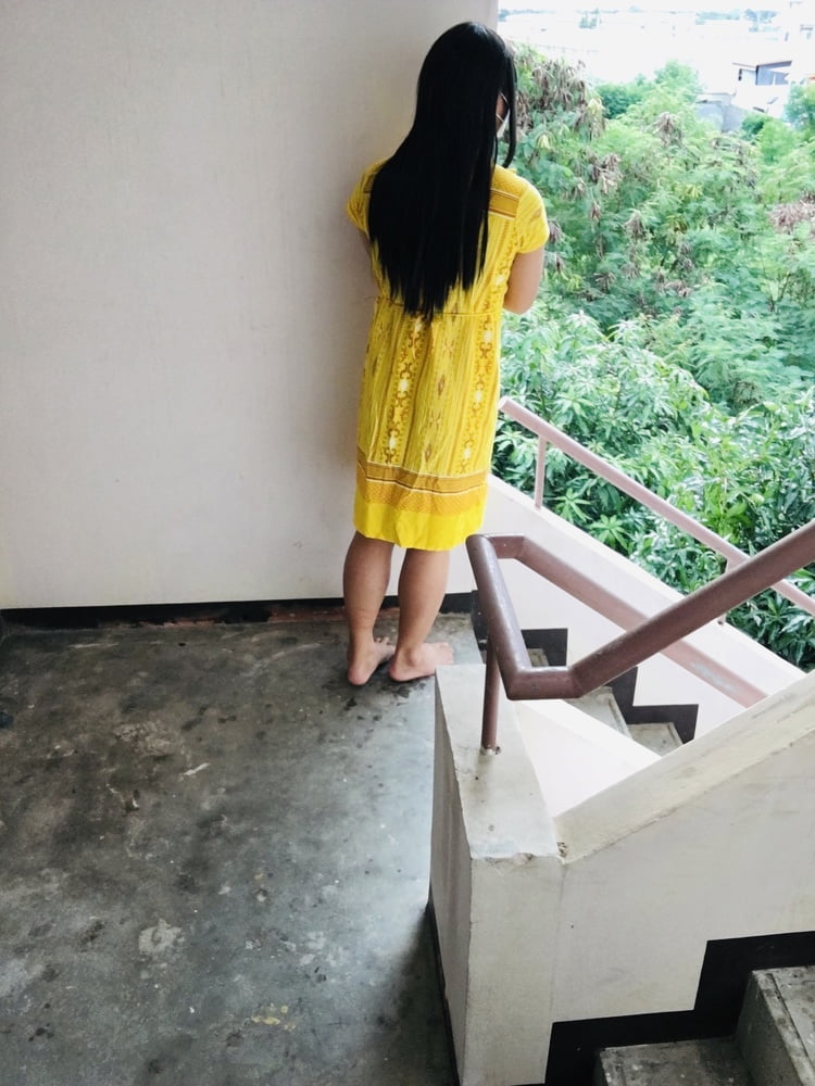 Dress Yellow Teen ladyboy #107097362