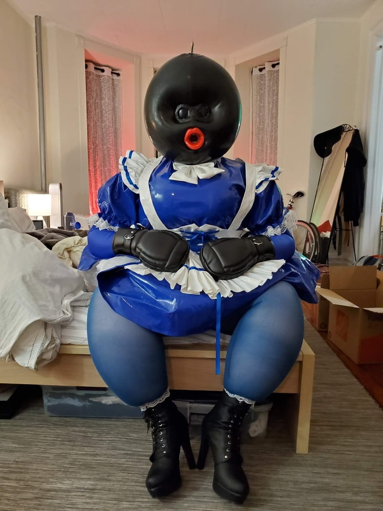 Inflatable Blue Ballhood Frilly Maid #79738627