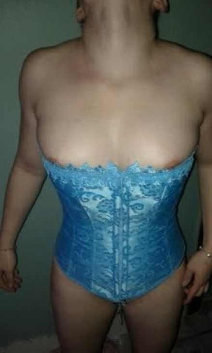Tara baby blue corset #104573128