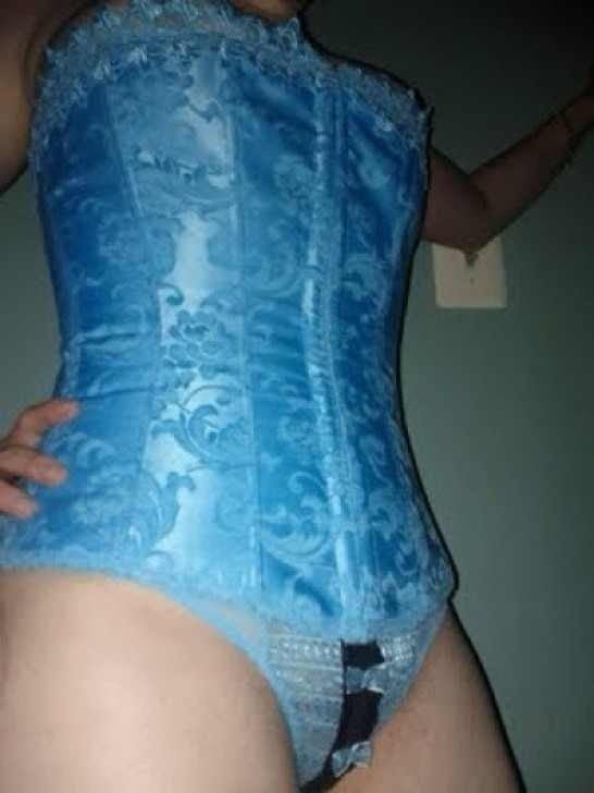 Tara baby blue corset #104573131