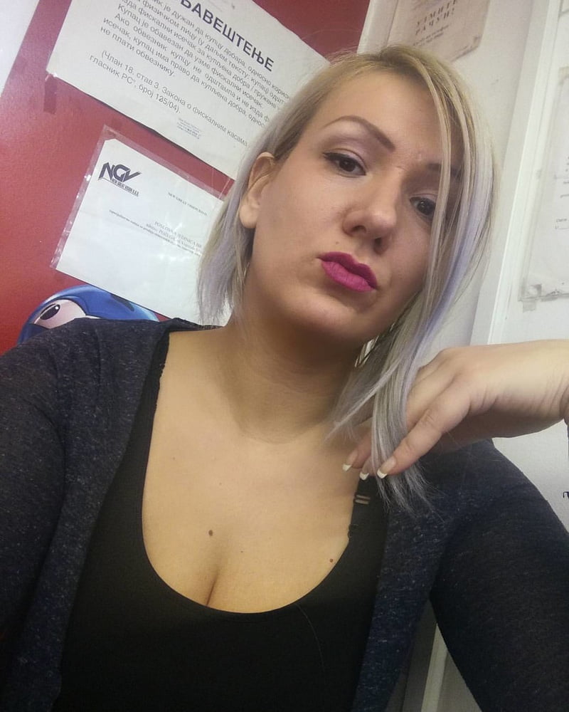Serbian beautiful blonde milf big natural tits Sanja Matovic #93532274