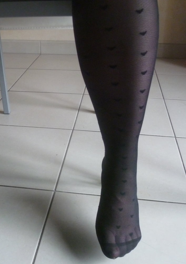 collants a coeurs pour footjob #105785772