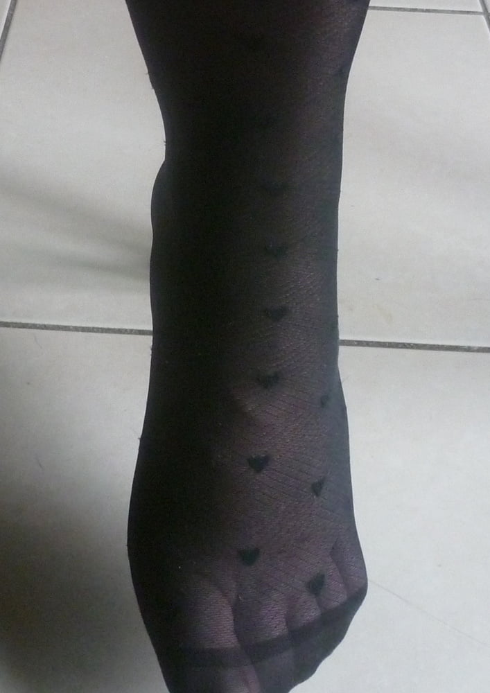 collants a coeurs pour footjob #105785783