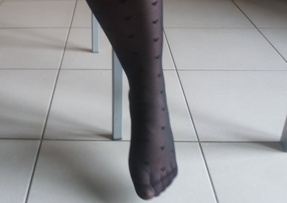 collants a coeurs pour footjob #105785784