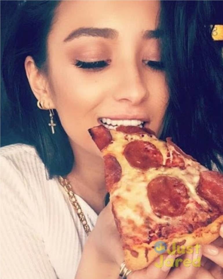 Hot Girls Eating Pizza #88358055