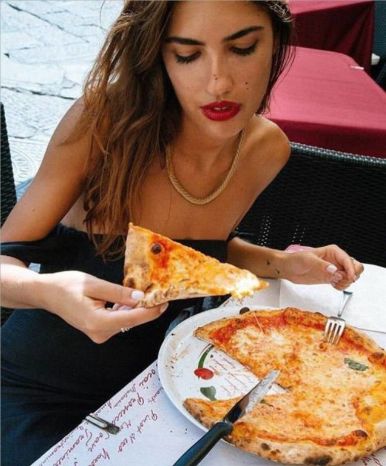 Hot Girls Eating Pizza #88358070