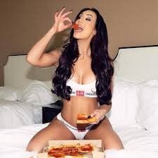 Hot Girls Eating Pizza #88358117