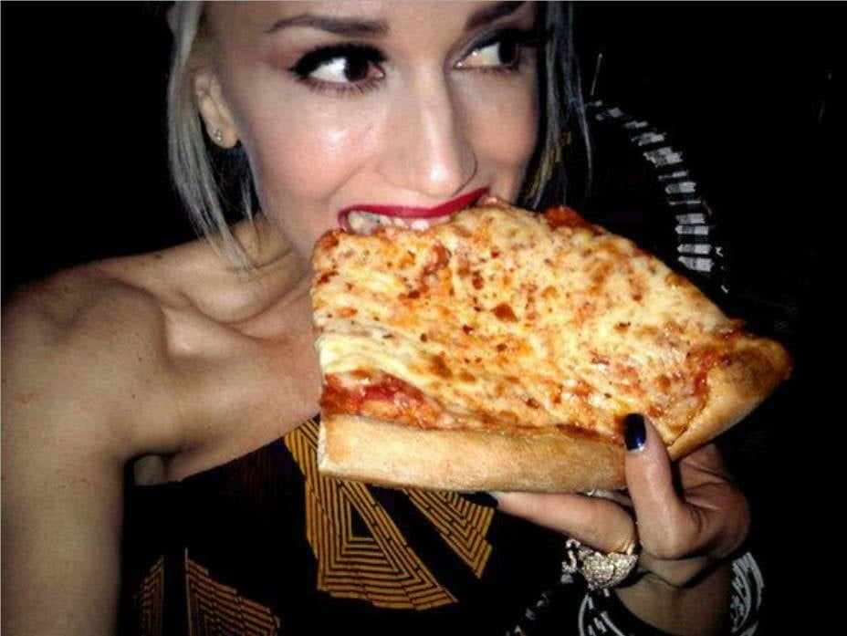 Hot Girls Eating Pizza #88358204