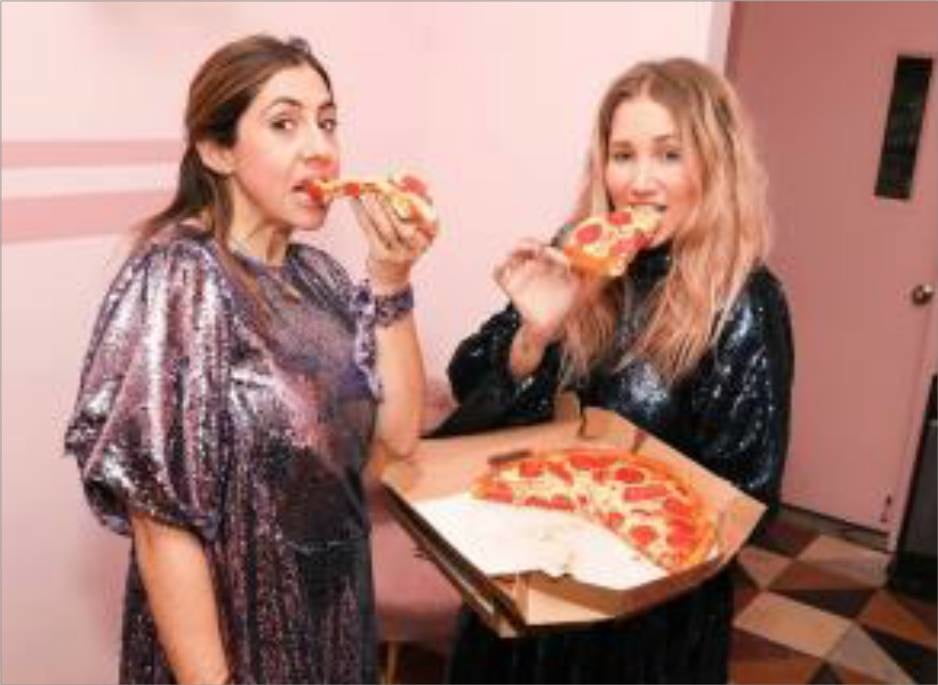 Hot Girls Eating Pizza #88358225