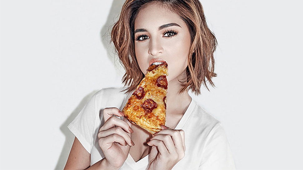 Hot Girls Eating Pizza #88358254
