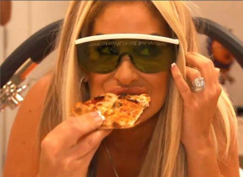Hot Girls Eating Pizza #88358288
