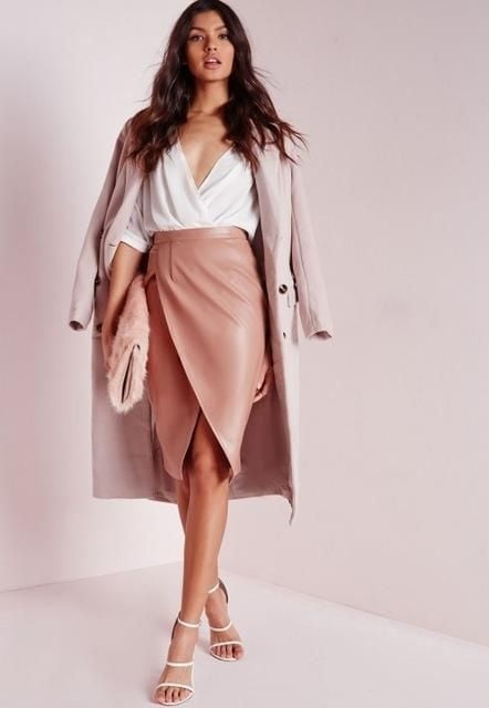 Pink Leather Skirt 2 - by Redbull18 #100683323