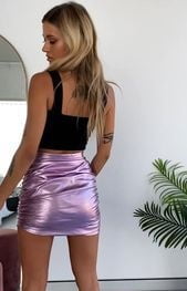 Pink Leather Skirt 2 - by Redbull18 #100683351