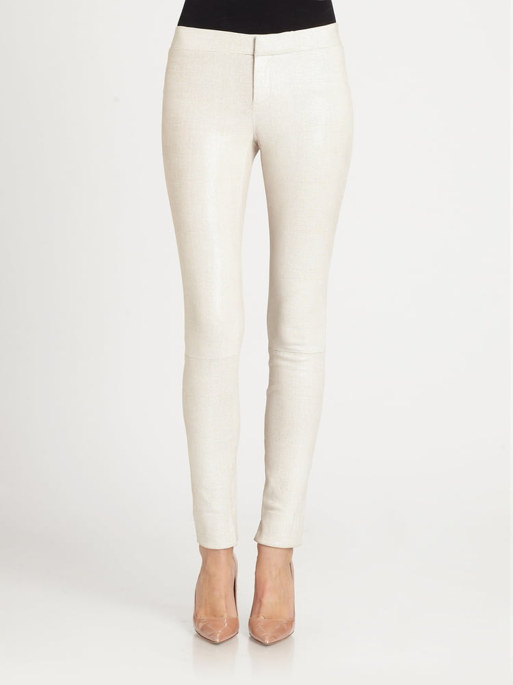 White Leather Pants 3 - by Redbull18 #101892760