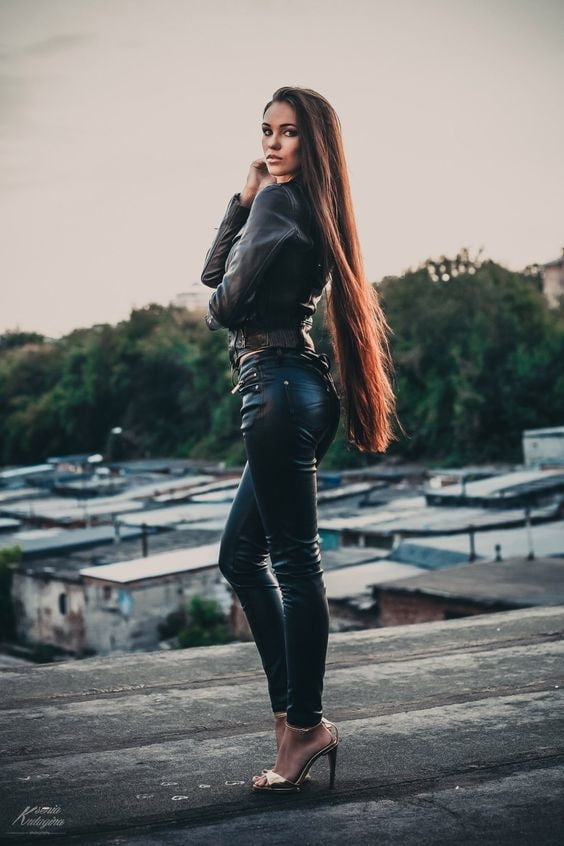 Black Leather Pants 6 - by Redbull18 #102112709