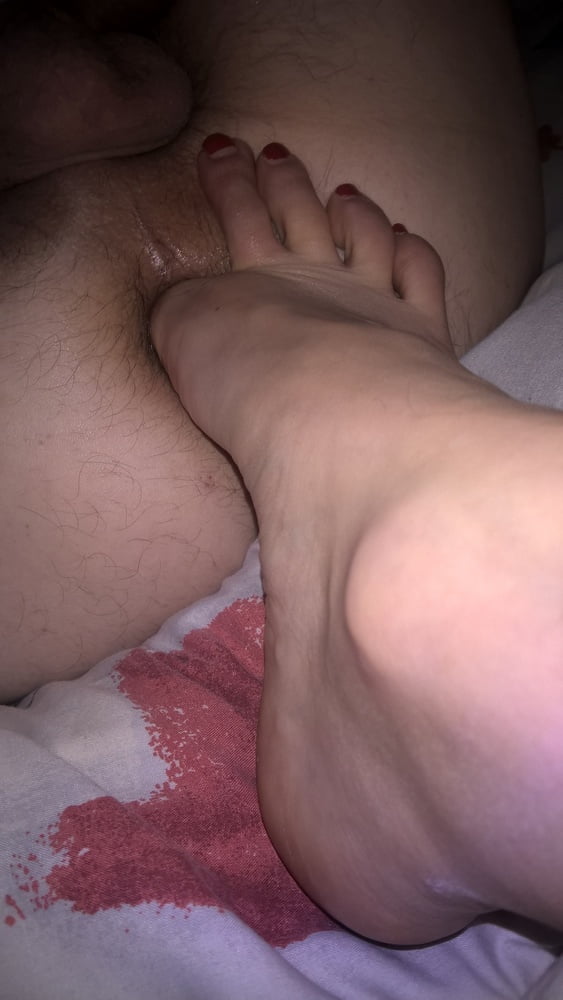 Hairy Mature Wife Toes In Husband Ass #107018146