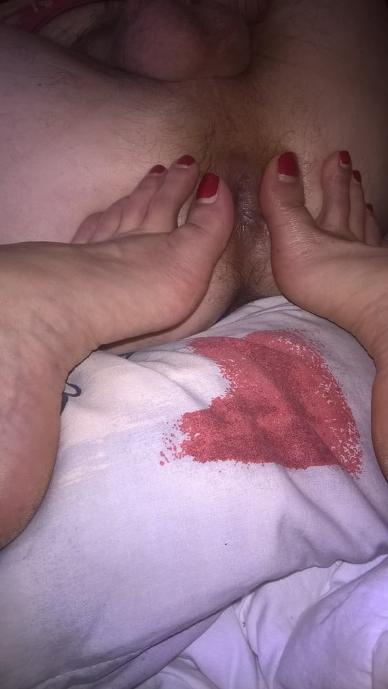 Hairy Mature Wife Toes In Husband Ass #107018156