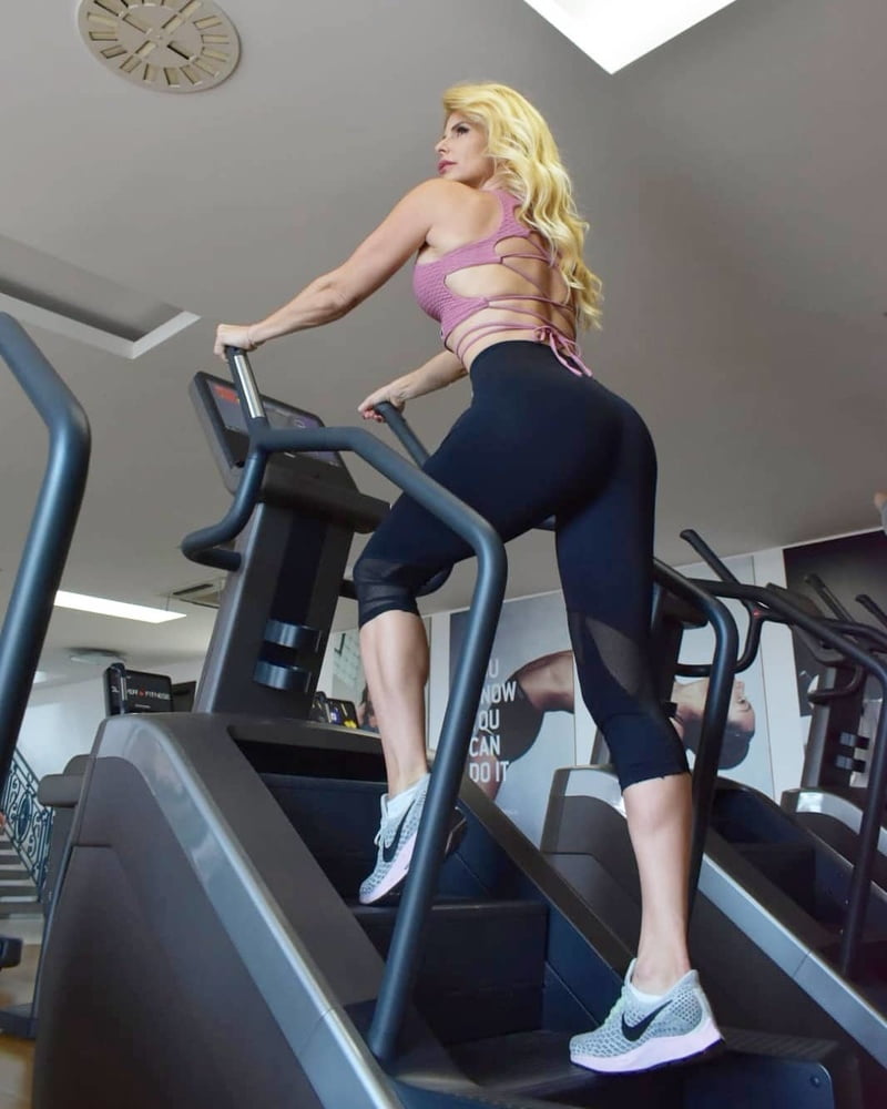 fitness trainer former miss croatia renata blonde milf #101357212