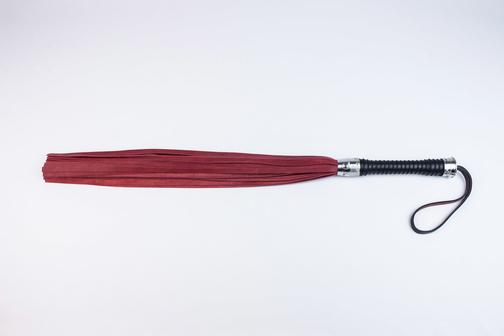 Red leather flogger #94678071