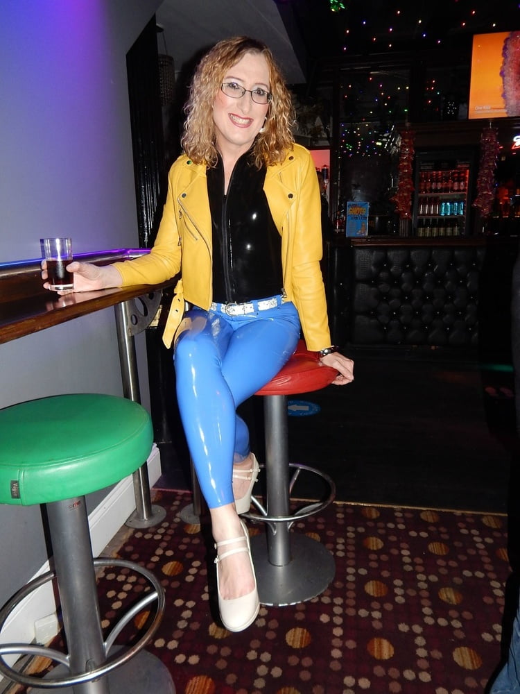 Latex Jeans and Top n the Pub #106665687