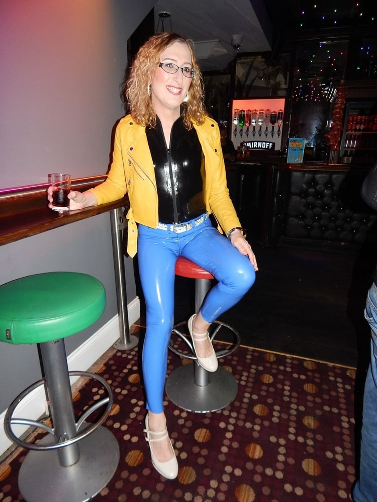 Latex Jeans and Top n the Pub #106665690